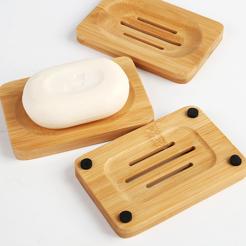 Bamboo Cutlery - 1 Adet Bambu Ahşap Sabunluk, Duş