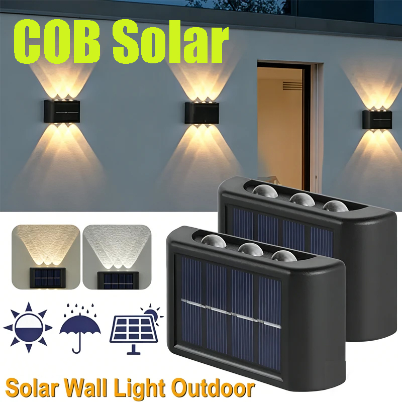 Solar Garden Light - COB Güneş Enerjili Duvar Lambası Dış