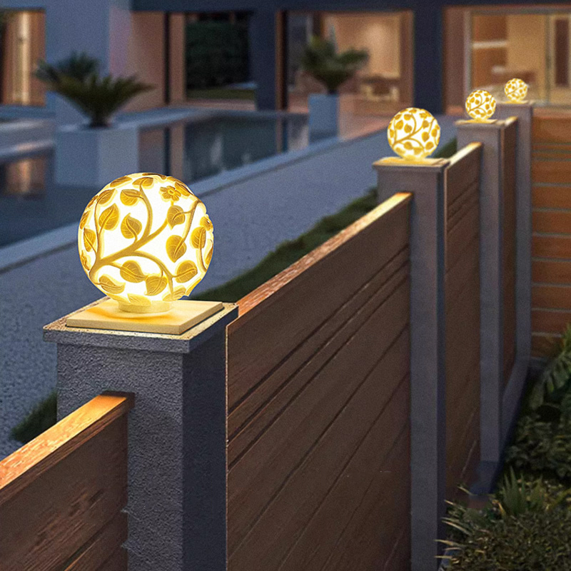 Solar Garden Light - Dış mekan sütun lambaları güneş enerjili