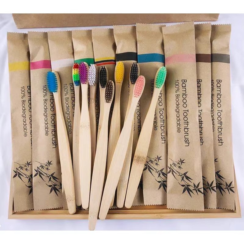 Bamboo Toothbrush - 5-30 adet Bambu Diş Fırçaları Yumuşak