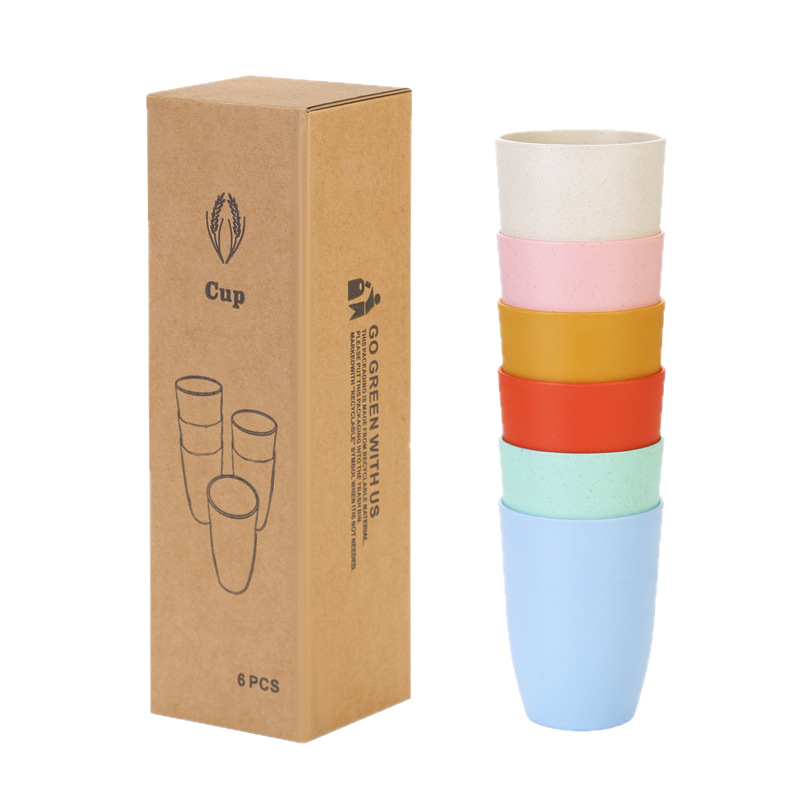 Reusable Straw - Buğday Sapı Bardakları 6'lı Set Kırılmaz