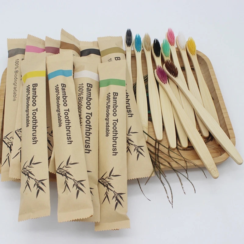 Bamboo Toothbrush - Bambu diş fırçaları 100 adet çevre