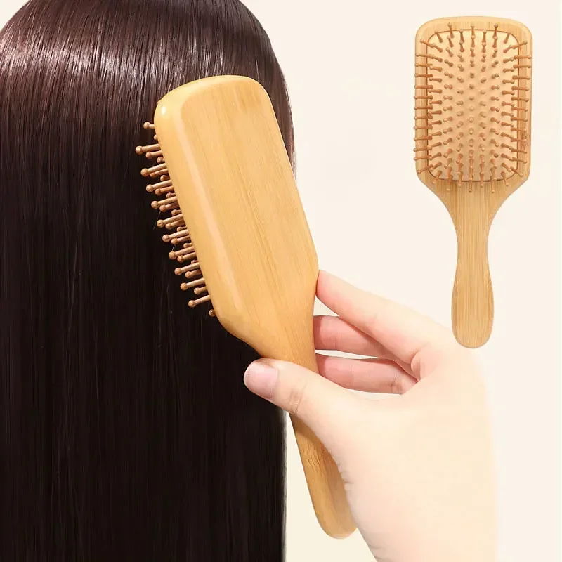 Bamboo Toothbrush - Premium Ahşap Bambu Saç Derisi Masaj