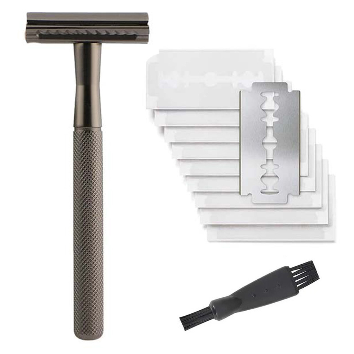 Siyah Ağırlıklı Saplı Erkekler - Safety Razor Handle incelemesi ve fiyatı