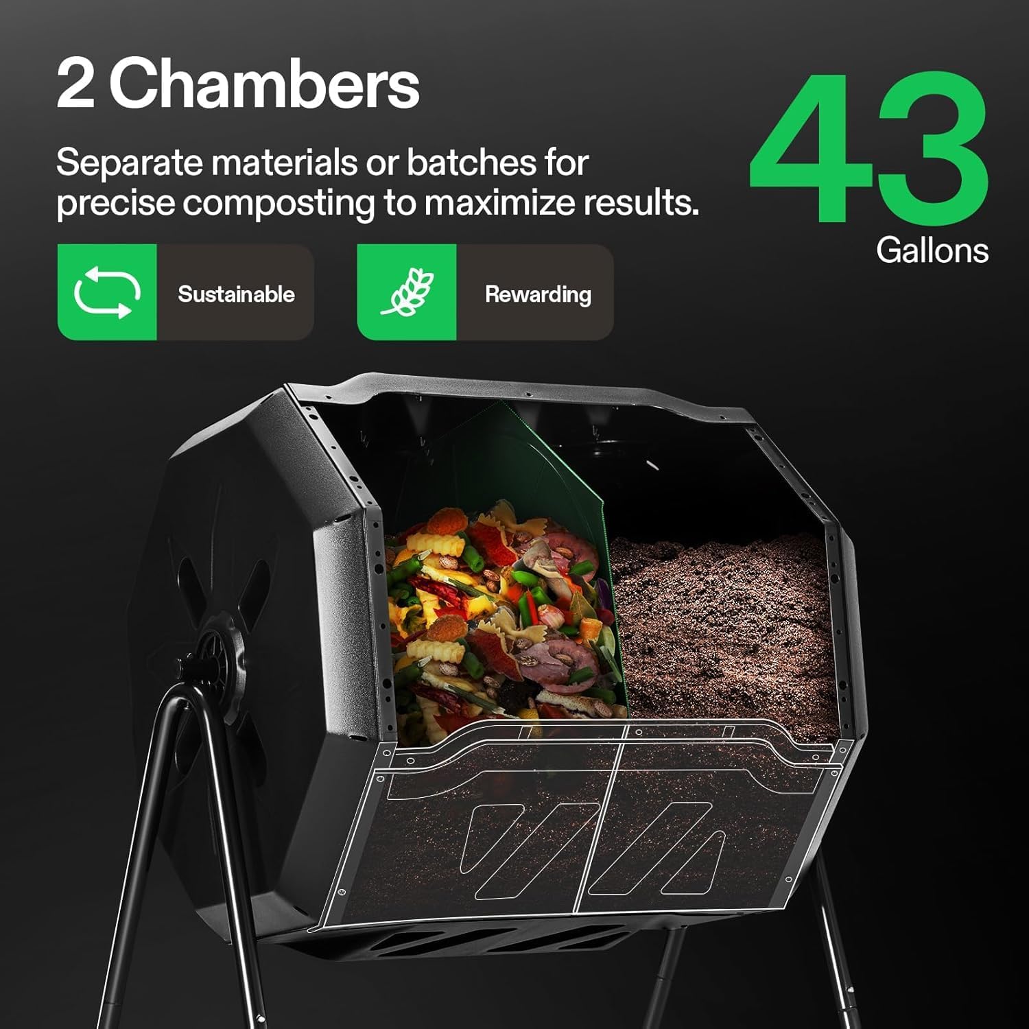VIVOSUN Dış Mekan Döner Kompos - Compost Bin incelemesi ve fiyatı