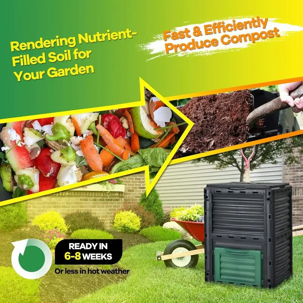 80 Galonluk Kapaklı ve Alt Kap - Compost Bin incelemesi ve fiyatı