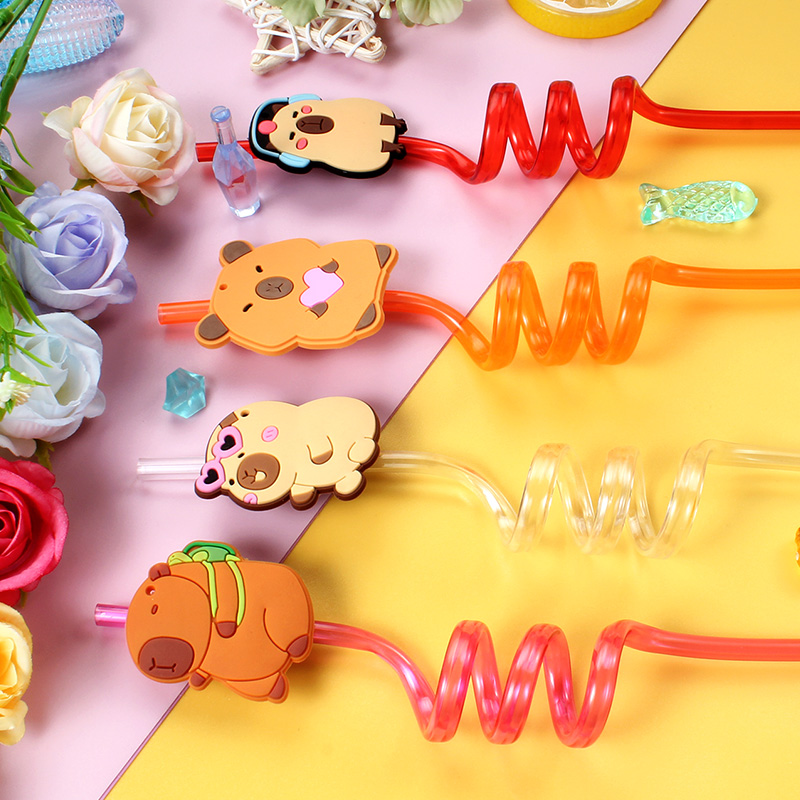 12 adet Karikatür Kapibara Yen - Reusable Straw incelemesi ve fiyatı