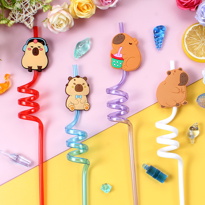 12 adet Karikatür Kapibara Yen - Reusable Straw incelemesi ve fiyatı