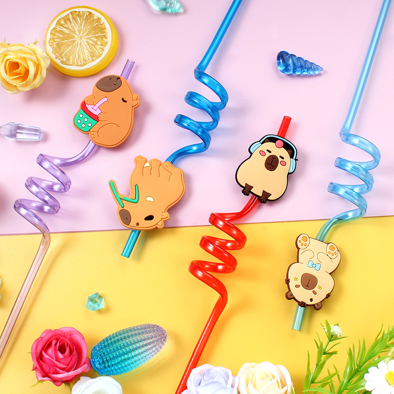 12 adet Karikatür Kapibara Yen - Reusable Straw incelemesi ve fiyatı